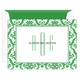 Damask Border Monogram Folded Note Cards Image 9 of 10